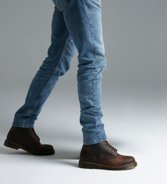 Dr Martens 1460 Botas de couro Crazy Horse castanhas