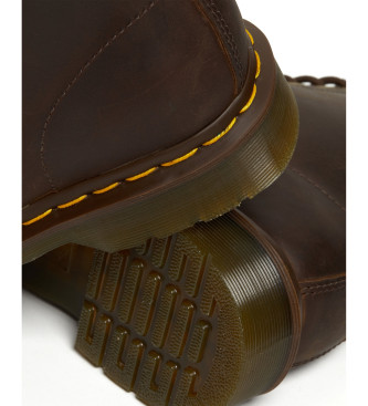 Dr Martens 1460 Botas de couro Crazy Horse castanhas