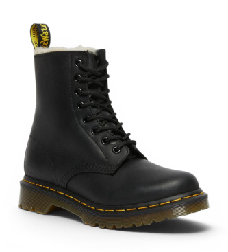 Dr Martens Botas de Couro 1460 Serena com forro sintético preto