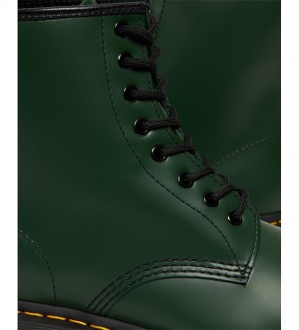 Dr. Martens Verde Borchie Argento Full 1460 [Prodotto Personalizzat