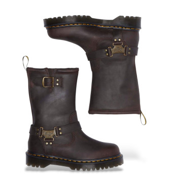 Dr Martens Anistone Hi leather boots dark brown