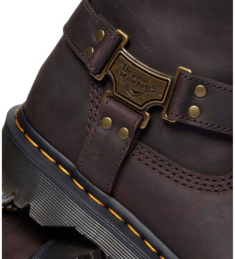 Dr Martens Anistone Hi leather boots dark brown