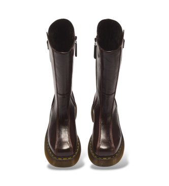 Dr Martens Botas de Couro Buzz Hi castanho