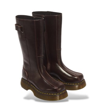 Dr Martens Botas de Couro Buzz Hi castanho
