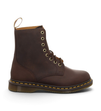 Dr Martens Daphny 8i brown leather boots