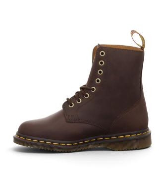 Dr Martens Daphny 8i brown leather boots