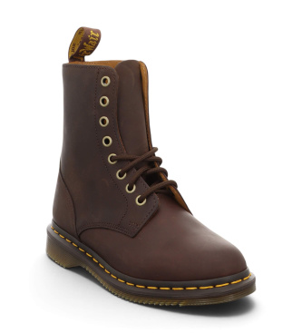 Dr Martens Daphny 8i brown leather boots