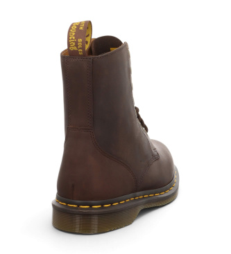Dr Martens Daphny 8i brown leather boots