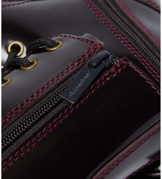 Dr Martens Jadon Arcadia leather boots burgundy