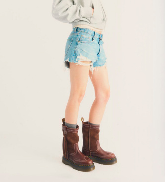 Dr Martens Botas Desert Rodeo Quad Mid de couro e camurça marrom