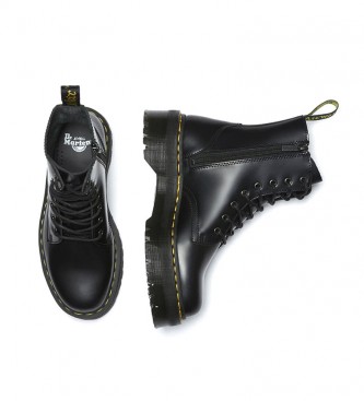 Dr Martens Quad Retro Jadon botas de couro preto -Altura da plataforma: 4 cm