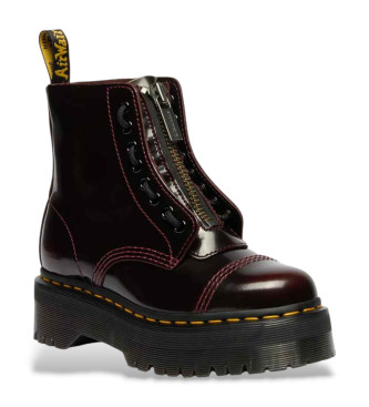 Dr Martens Botas de piel Sinclair Arcadia rojo cereza