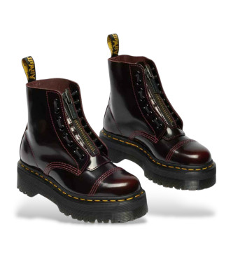 Dr Martens Botas de piel Sinclair Arcadia rojo cereza