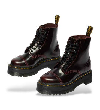 Dr Martens Botas de piel Sinclair Arcadia rojo cereza
