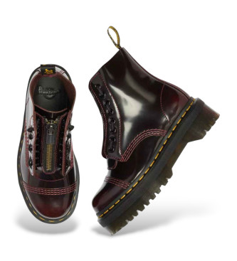 Dr Martens Botas de piel Sinclair Arcadia rojo cereza
