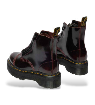 Dr Martens Botas de piel Sinclair Arcadia rojo cereza