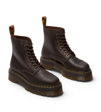 Dr Martens Rjavi usnjeni škornji Sinclair