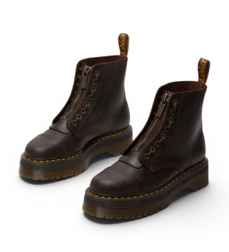 Dr Martens Rjavi usnjeni škornji Sinclair