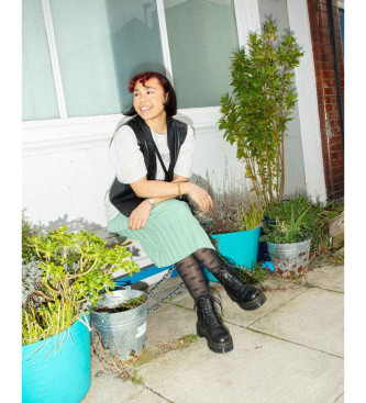 Dr Martens Botas de piel Sinclair negro