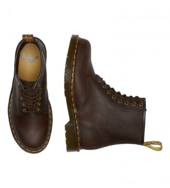 Dr Martens 1460 Dark Brown Crazy Horse leather boots brown