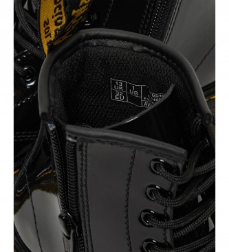 Dr Martens 1460 J Black Patent Lamper leather boots black