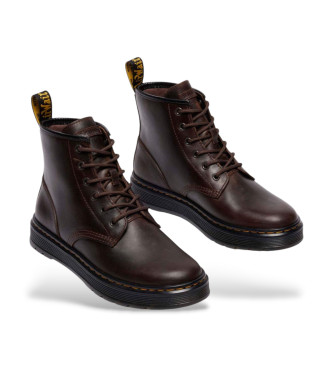 Dr Martens Brookline Chukka Dark Brown Leather Ankle Boots