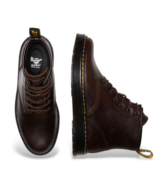 Dr Martens Brookline Chukka Dark Brown Leather Ankle Boots