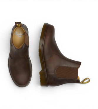 Dr Martens Botines de Piel Chelsea 2976 marrón