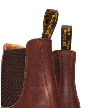 Dr Martens Chelsea Leather Ankle Boots 2976 brown