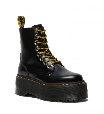 Dr Martens Jadon Max black leather boots -Platform height: 5,5 cm