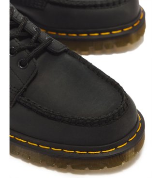 Dr Martens Usnjeni mokasini Lowell črni