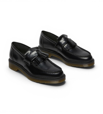 Dr Martens Usnjeni mokasinki Adrian s cofom črni