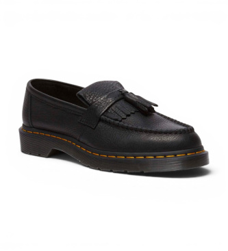 Dr Martens Usnjeni mokasinki Adrian s čopkom črni