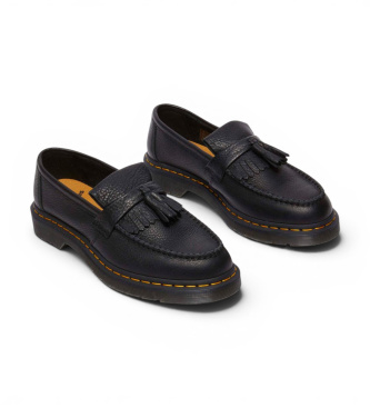 Dr Martens Usnjeni mokasinki Adrian s čopkom črni