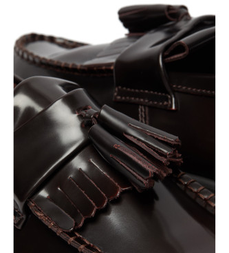 Dr Martens Mocasines de piel Adrian granate
