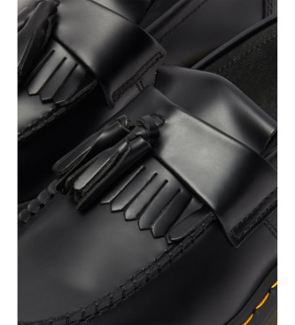 Dr Martens Mocasines de piel Adrian Yellow Stitch negro