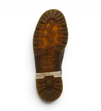 Dr Martens Rjavi usnjeni mokasini Lowell s 4 luknjicami