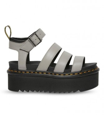 Dr Martens Blaire Quad grey leather sandals