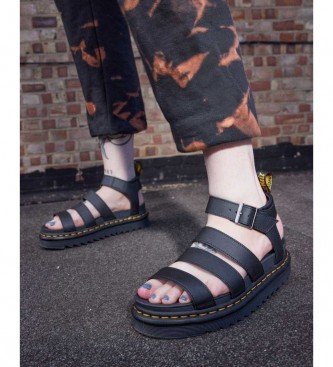 Dr Martens Blaire Black leather sandals