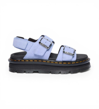 Dr Martens Bl� zebzag-sandaler i l�der