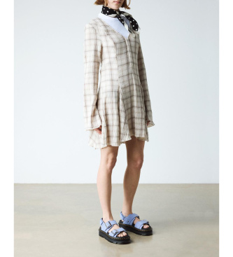 Dr Martens Bl� zebzag-sandaler i l�der