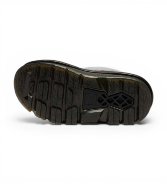 Dr Martens Brune zebzag-sandaler i l�der