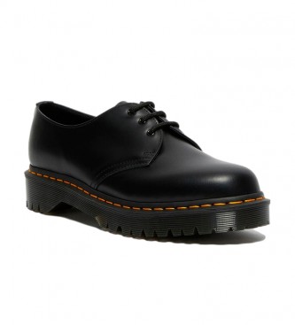 Dr Martens 1461 Bex Black Sapatos de couro liso preto