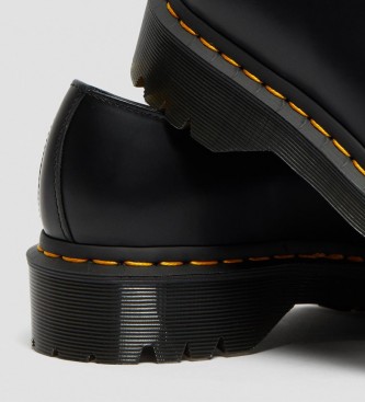 Dr Martens 1461 Bex Black Sapatos de couro liso preto