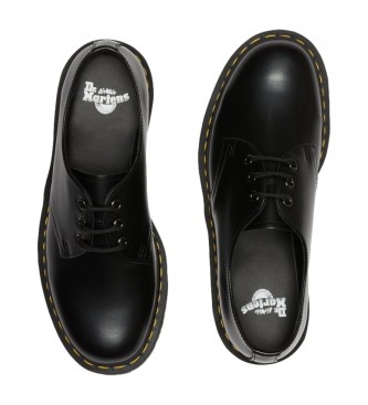Dr Martens Zapatos de piel 1461 Quad negro -Altura plataforma: 4,7 cm-