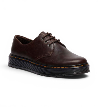 Dr Martens Brookline Lo mørkebrun lædersko