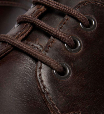 Dr Martens Brookline Lo mørkebrun lædersko