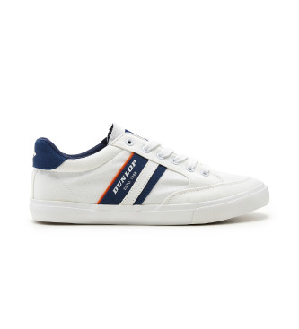 Dunlop White canvas trainers