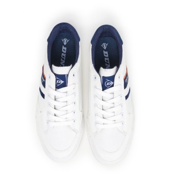 Dunlop White canvas trainers