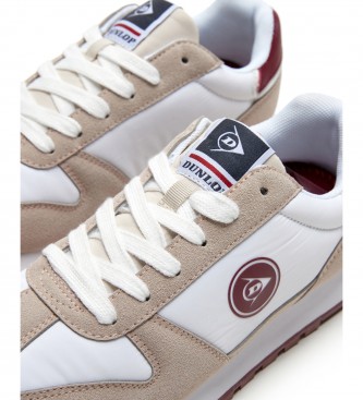 Dunlop Sapato de nylon branco retro running